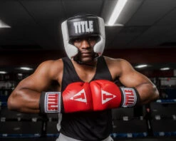 TITLE Boxing Aerovent Elite USA Boxing Competition Headgear – With Cheeks -TITLE Boxing Shop ACHEXBKWH 1
