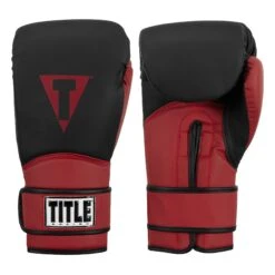 TITLE Boxing Conquest Training Boxing Gloves -TITLE Boxing Shop BCQTG BK RD 1