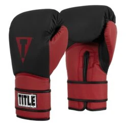 TITLE Boxing Conquest Training Boxing Gloves -TITLE Boxing Shop BCQTG BK RD 2