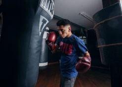 TITLE Boxing Blood Red Leather Training Gloves -TITLE Boxing Shop BRTGRD 4