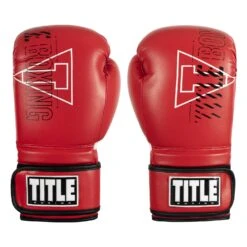 TITLE Boxing Peak Training Boxing Gloves 36 TITLE Boxing Peak Training Boxing Gloves -TITLE Boxing Shop BSATG RD BK WH 1 TITLE Boxing Peak Training Gloves