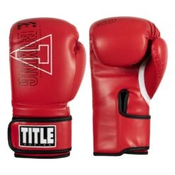 TITLE Boxing Peak Training Boxing Gloves 35 TITLE Boxing Peak Training Boxing Gloves -TITLE Boxing Shop BSATG RD BK WH 2 TITLE Boxing Peak Training Gloves