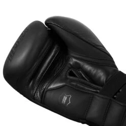 TITLE Black Bolstered Leather Bag Gloves 12 TITLE Black Bolstered Leather Bag Gloves -TITLE Boxing Shop DBBG BK 05