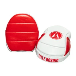 TITLE Boxing Fighting Fresh Leather Punch Mitts -TITLE Boxing Shop FFPM RD WH 4