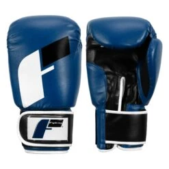 Fighting Big Logo Bag Gloves -TITLE Boxing Shop FSABG2 BL BK WH 1
