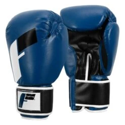 Fighting Big Logo Bag Gloves -TITLE Boxing Shop FSABG2 BL BK WH 2