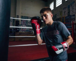 Fighting Big Logo Bag Gloves -TITLE Boxing Shop FSABG2BKRD 3