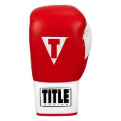 TITLE Boxing Great Official Pro Fight Boxing Gloves -TITLE Boxing Shop GRPFG RD WH 3