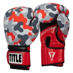 TITLE Boxing Infused Foam Camo Color Pop Bag Gloves 12 TITLE Boxing Infused Foam Camo Color Pop Bag Gloves -TITLE Boxing Shop IFSCPBG GR RD 2