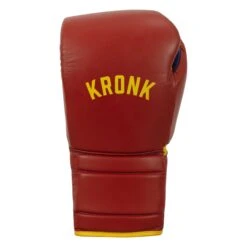 KRONK Boxing Gym Lace-Up Training Gloves -TITLE Boxing Shop KNKSG RD GD 3