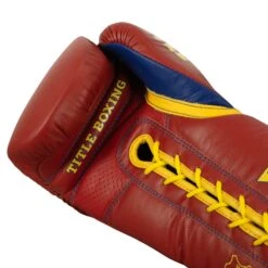 KRONK Boxing Gym Lace-Up Training Gloves -TITLE Boxing Shop KNKSG RD GD 5