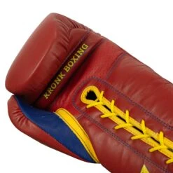 KRONK Boxing Gym Lace-Up Training Gloves -TITLE Boxing Shop KNKSG RD GD 6