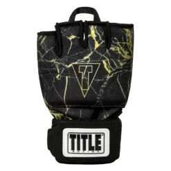 TITLE Boxing Defender Sublimated Glove Wraps -TITLE Boxing Shop KSGW BK GD 3