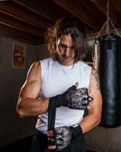 TITLE Boxing Defender Sublimated Glove Wraps -TITLE Boxing Shop KSGWBKGD 1