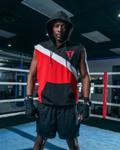 TITLE Boxing Split Combat Sleeveless Hoodie -TITLE Boxing Shop LTA10RDBK 2