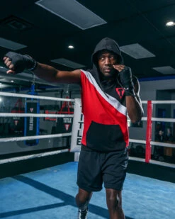 TITLE Boxing Split Combat Sleeveless Hoodie -TITLE Boxing Shop LTA10RDBK 3