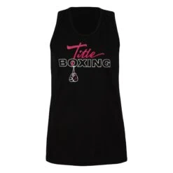 TITLE Boxing Chic Script Women's Tank 10 TITLE Boxing Chic Script Women's Tank -TITLE Boxing Shop LTA14 BK 1
