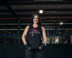 TITLE Boxing Chic Script Women's Tank 11 TITLE Boxing Chic Script Women's Tank -TITLE Boxing Shop LTA14BK 1