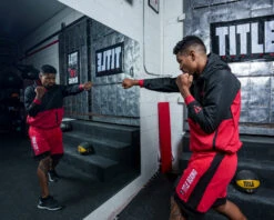 TITLE Boxing Two Tone Wind Jacket -TITLE Boxing Shop LTA2BKRD 3