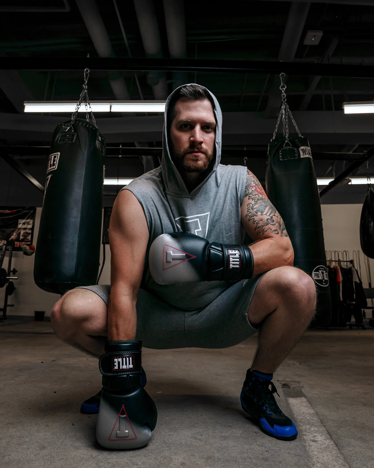 TITLE Boxing Outline Sleeveless Hoodie 10 TITLE Boxing Outline Sleeveless Hoodie - Image 10