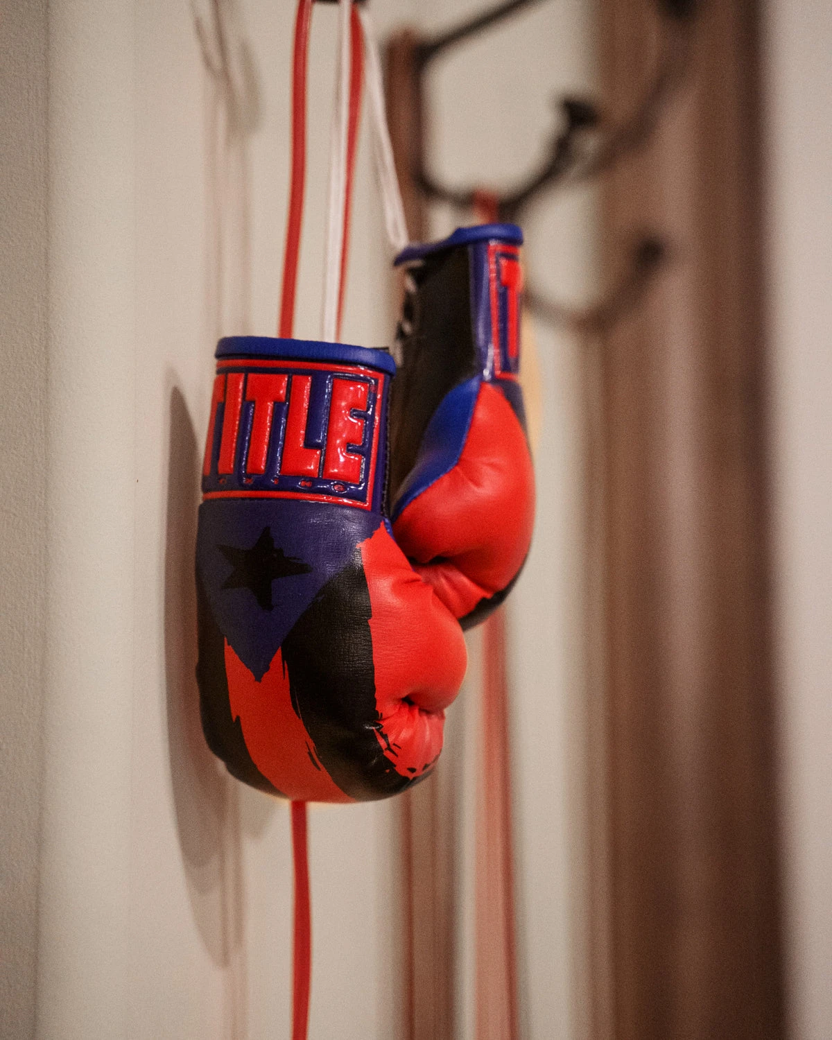 TITLE Boxing Puerto Rico Flag Mini Gloves 2 TITLE Boxing Puerto Rico Flag Mini Gloves - Image 2