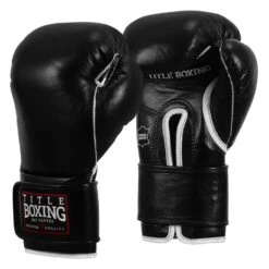 TITLE Boxing Old School Leather Bag Gloves 2.0 -TITLE Boxing Shop OSLBG2 BK 02