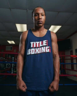 TITLE Boxing Vintage Block Logo Tank 15 TITLE Boxing Vintage Block Logo Tank -TITLE Boxing Shop TBCT140NV 1