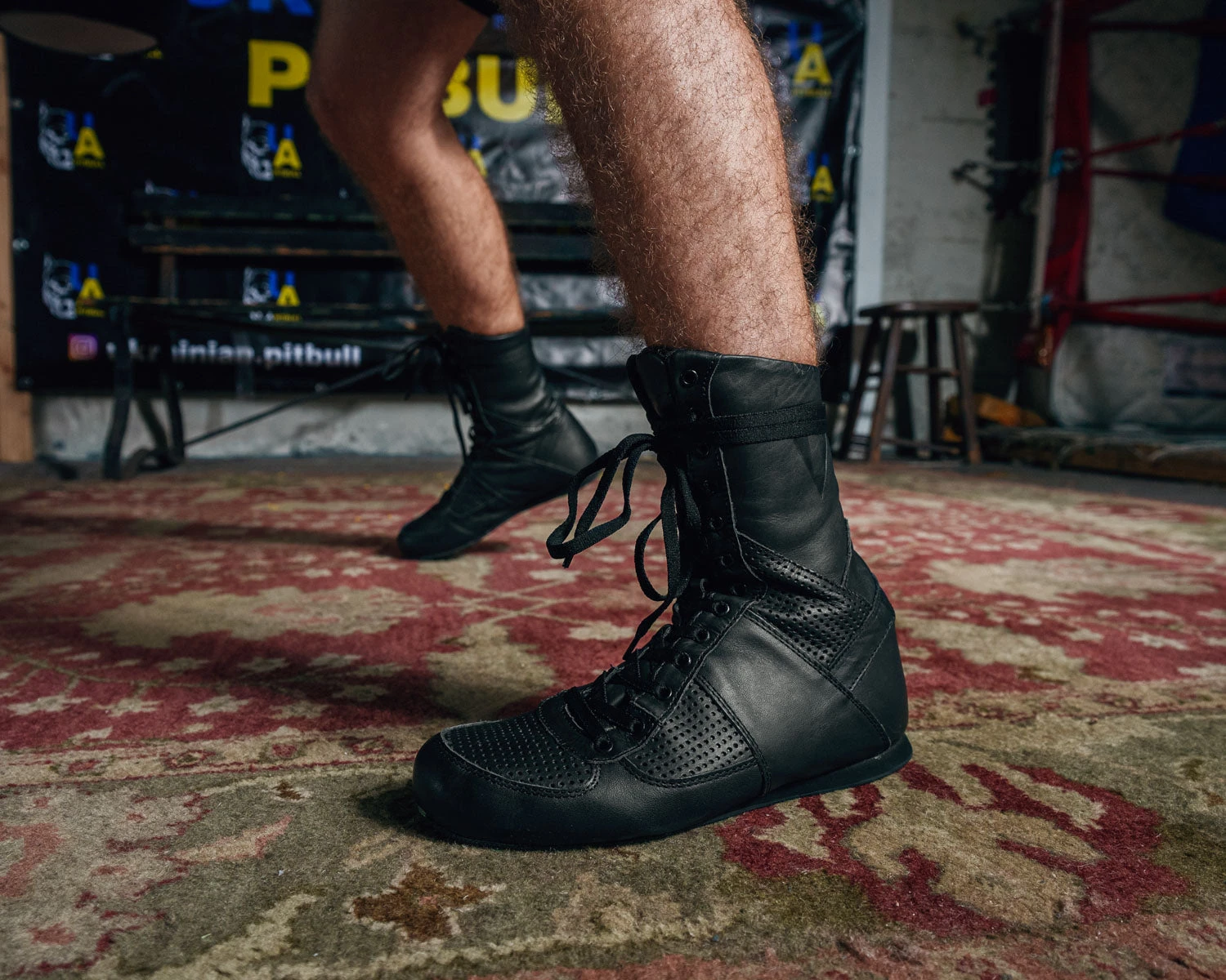 TITLE Boxing High-Top Leather Boxing Shoes 2 TITLE Boxing High-Top Leather Boxing Shoes - Image 2