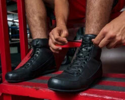 TITLE Boxing Old School Leather Boxing Shoes 12 TITLE Boxing Old School Leather Boxing Shoes -TITLE Boxing Shop TBS43BK 2