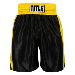 TITLE Boxing Edge Boxing Trunks 2.0 -TITLE Boxing Shop TBTC2 BK GD 2