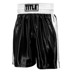 TITLE Boxing Edge Boxing Trunks 36 TITLE Boxing Edge Boxing Trunks -TITLE Boxing Shop TBTC2 BK WH 1