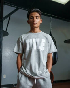TITLE Boxing Iconic Block Tee 36 TITLE Boxing Iconic Block Tee -TITLE Boxing Shop TBTS03GRWH 1