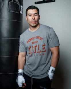 TITLE Boxing Power And Speed Tee -TITLE Boxing Shop TBTS211GR 1