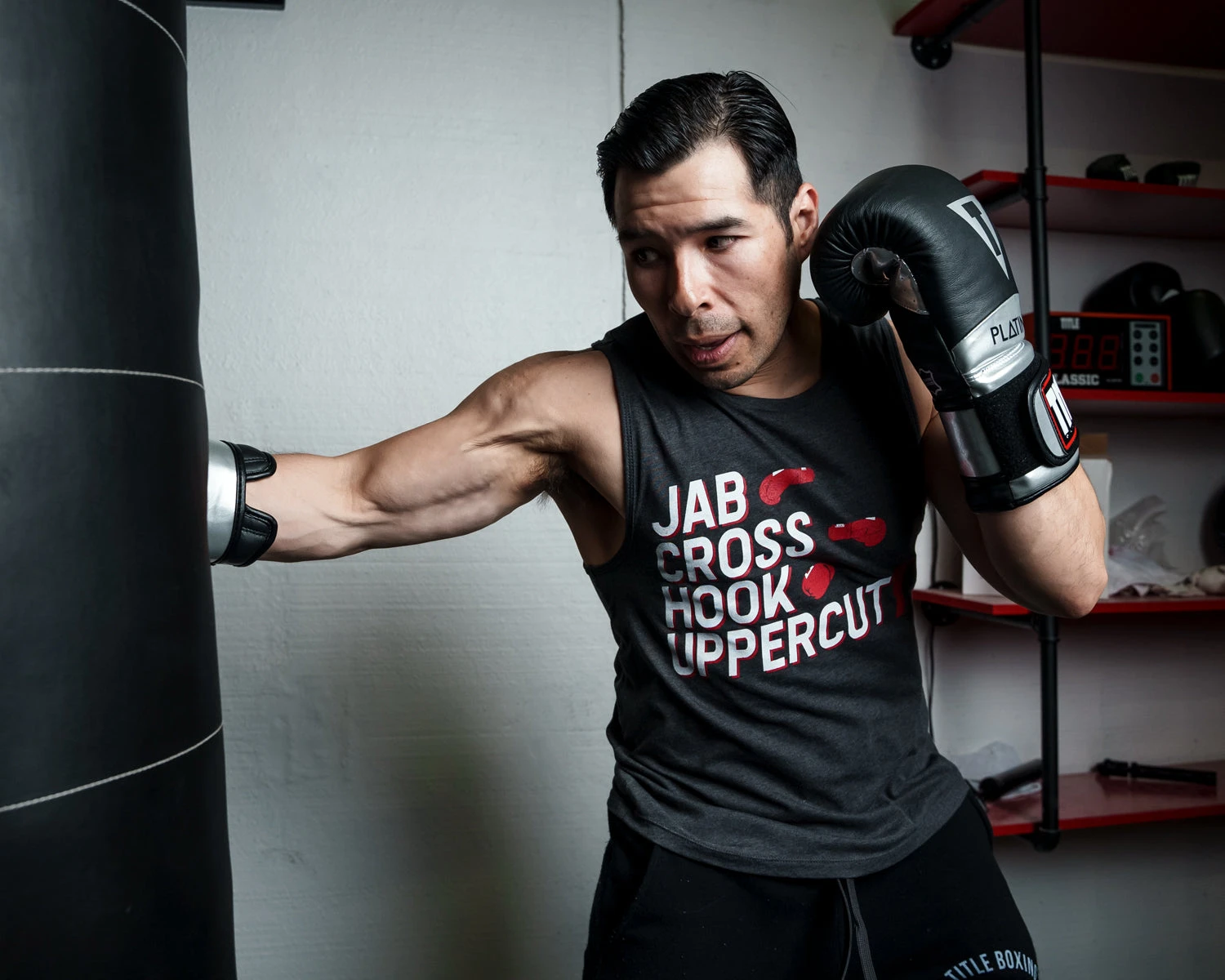 TITLE Boxing Jab Cross Muscle Tee 2 TITLE Boxing Jab Cross Muscle Tee - Image 2