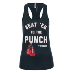 TITLE Boxing Beat Em To The Punch Women's Tank -TITLE Boxing Shop TBWTS204 NV 1