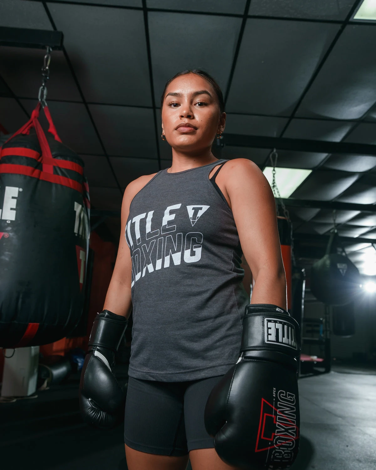 TITLE Boxing Women's Upsurge Racerneck Tank 2 TITLE Boxing Women's Upsurge Racerneck Tank - Image 2