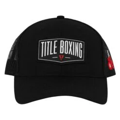 TITLE Boxing Banner Adjustable Mesh Snapback Cap -TITLE Boxing Shop TCAP79 BK BK 2
