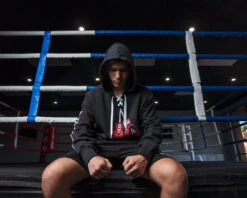 TITLE Boxing Original Hanging Gloves Lace Up Hoodie -TITLE Boxing Shop THD28BK 2