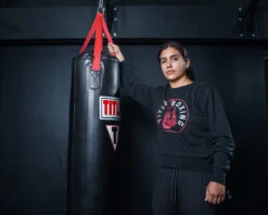 TITLE Boxing Women's Signal Crewneck Sweatshirt -TITLE Boxing Shop THDW31BK 1