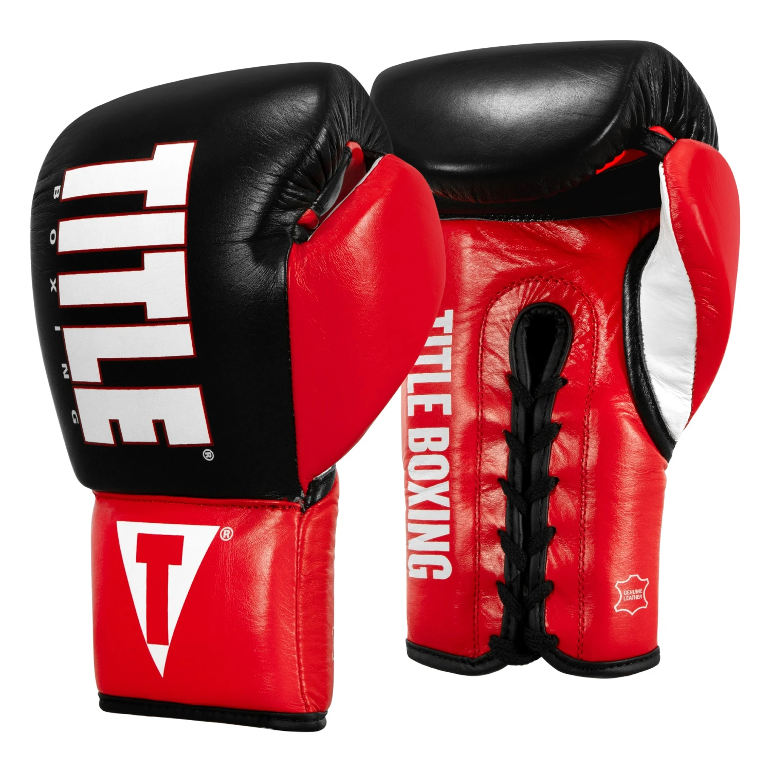 TITLE Boxing Pro Style Youth Lace Training Boxing Gloves - Image 3