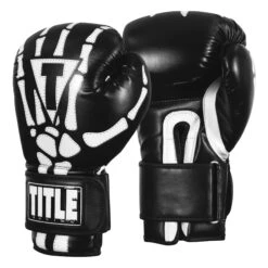 TITLE Boxing Skeleton Hand Bag Boxing Gloves -TITLE Boxing Shop TITLE Boxing Skeleton Hand Bag Gloves side view SKLTBG black