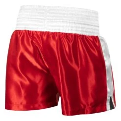 TITLE Boxing Professional Women’s Satin Striped Boxing Trunks -TITLE Boxing Shop TPBTW2 RD WH 3