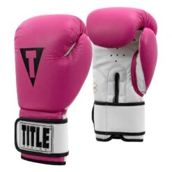 TITLE Premier Leather Super Bag Gloves 2.0 -TITLE Boxing Shop TSBG2 PK WH 002