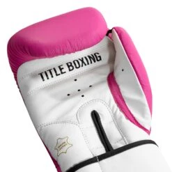 TITLE Premier Leather Super Bag Gloves 2.0 -TITLE Boxing Shop TSBG2 PK WH 005
