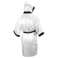 TITLE Boxing Full Length Robe 37 TITLE Boxing Full Length Robe -TITLE Boxing Shop TSRFL WH BK 3