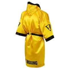 TITLE Boxing Pro Full Length Boxing Robe -TITLE Boxing Shop TSRFL2 GD BK 04