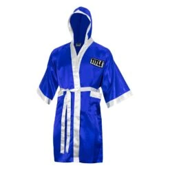 TITLE Boxing Pro Full Length Robe 3.0 -TITLE Boxing Shop TSRFL3 BL WH 2