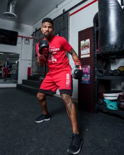 TITLE Boxing Dual Stripe Sweat Shorts -TITLE Boxing Shop TTSV4RDBK 1