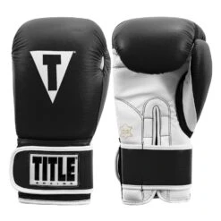 TITLE Boxing Leather Sparring Bundle -TITLE Boxing Shop TVVTG3 BK WH 001 TITLE Boxing Leather Sparring Bundle
