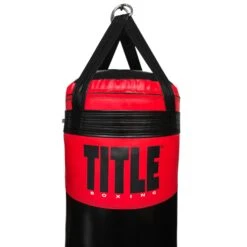 TITLE Boxing Made In The USA 135lb Punching Bag -TITLE Boxing Shop USABAG135 BK RD 2 TITLE Boxing Made in the USA 135lb Punching Bag